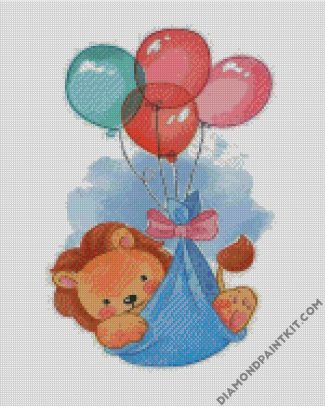 Cute Baby Leo diamond painting