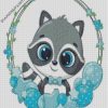 cute baby Raccoon diamond paintings