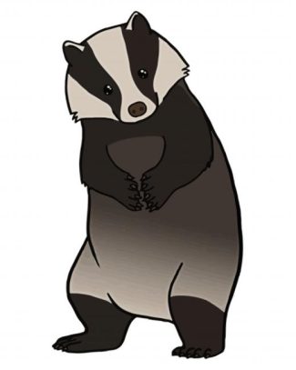 cute badger diamond painting