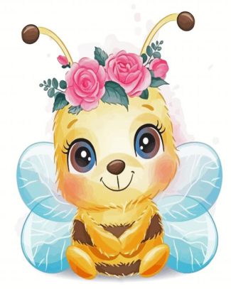 cute bee diamond painting