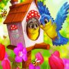 Cute Birds And Bees diamond painting