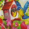 Cute Birds And Bees diamond painting