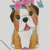 cute bulldog diamond paintings