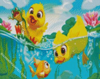 Cute Chicks diamond painting