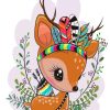 cute deer diamond painting