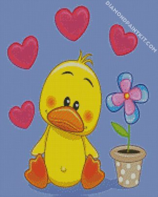 cute duck diamond paintings