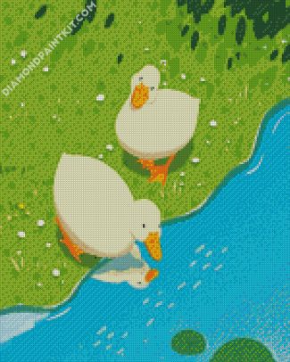 Cute Ducks diamond painting