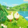 Cute Ducks Illustration diamond painting