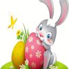 cute easter bunny diamond painting