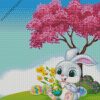 cute easter rabbit diamond paintings