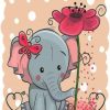 Cute Elephant diamond painting