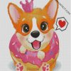 cute little corgi diamond paintings