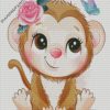 cute little monkey diamond paintings