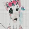 cute white dog diamond paintings