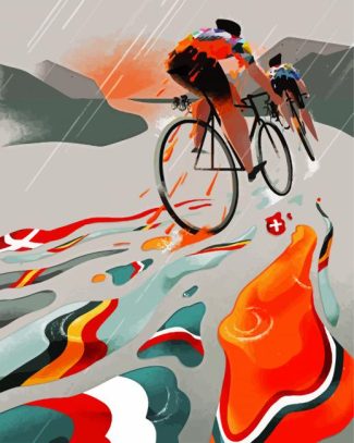 cyclists diamond painting