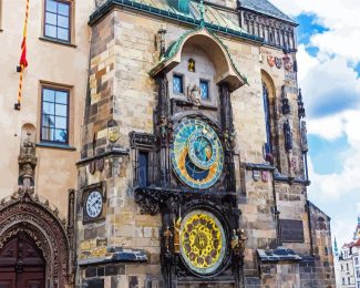 czech prague astronomical clock diamond painting