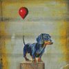 dachshund And Balloon diamond paintings