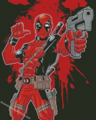 deadpool art diamond paintings