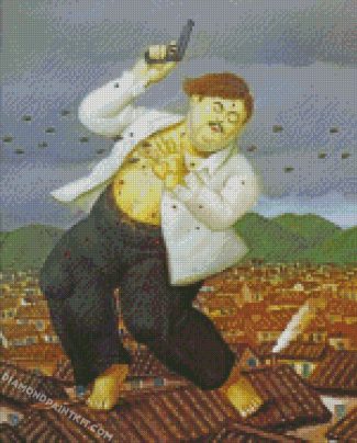 death of pablo escobar fernando botero diamond paintings