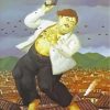 death of pablo escobar fernando botero diamond painting