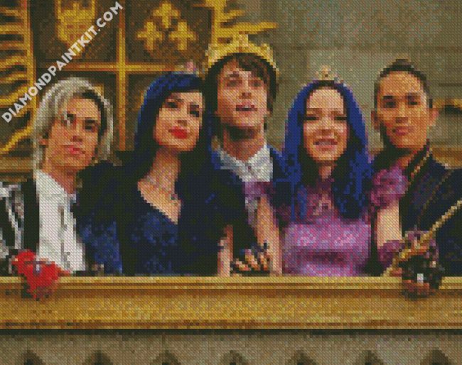 descendants character diamond paintings