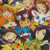 digimon characters diamond paintings