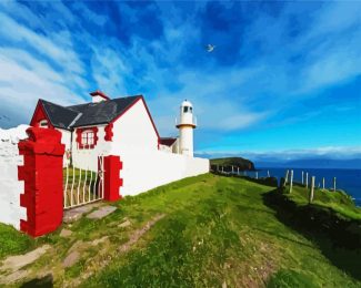 dingle harbour lighthouse diamond painting