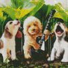 Dog Rock Band diamond painting