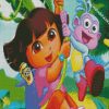 Dora Explorer diamond painting