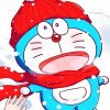 Doraemon In Snow diamond painting