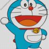 Cute Doraemon Waving diamond painting