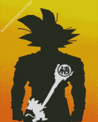 dragonball silhouette diamond paintings