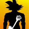 dragonball silhouette diamond painting