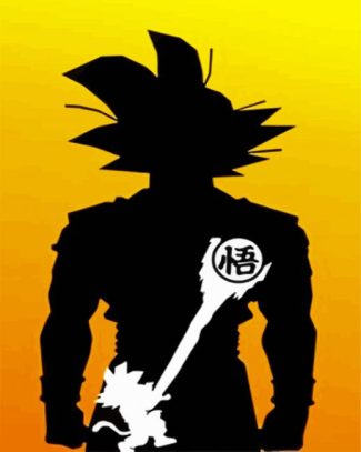 dragonball silhouette diamond painting