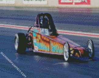 Dragster Car diamond painting