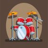 Drums Illustration diamond painting