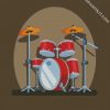 Drums Illustration diamond painting