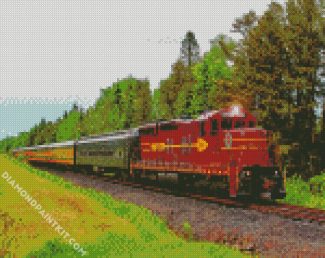 Duluth North Shore Scenic Railroad diamond painting