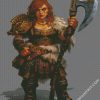 dwarf warrior lady diamond paintings