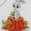 easter bunny and egg diamond paintings