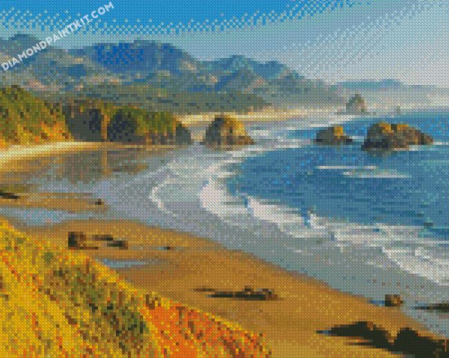 ecola state park Oregon diamond paintings