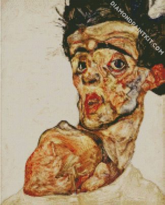 Egon Schiele Portrait diamond painting