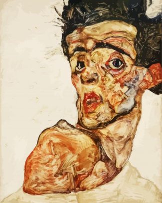 Egon Schiele Portrait diamond painting