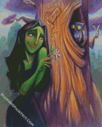 elphaba and owl diamond paintings