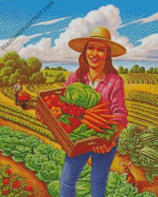 farmer lady diamond paintings