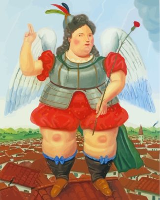 fernando botero archangel diamond painting