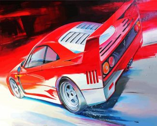 ferrari Car Art diamond painting