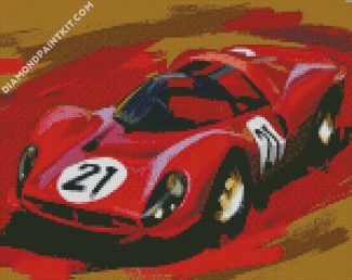 ferrari Race Car diamond paintings