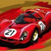 ferrari Race Car diamond painting