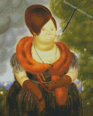 first lady fernando botero diamond paintings